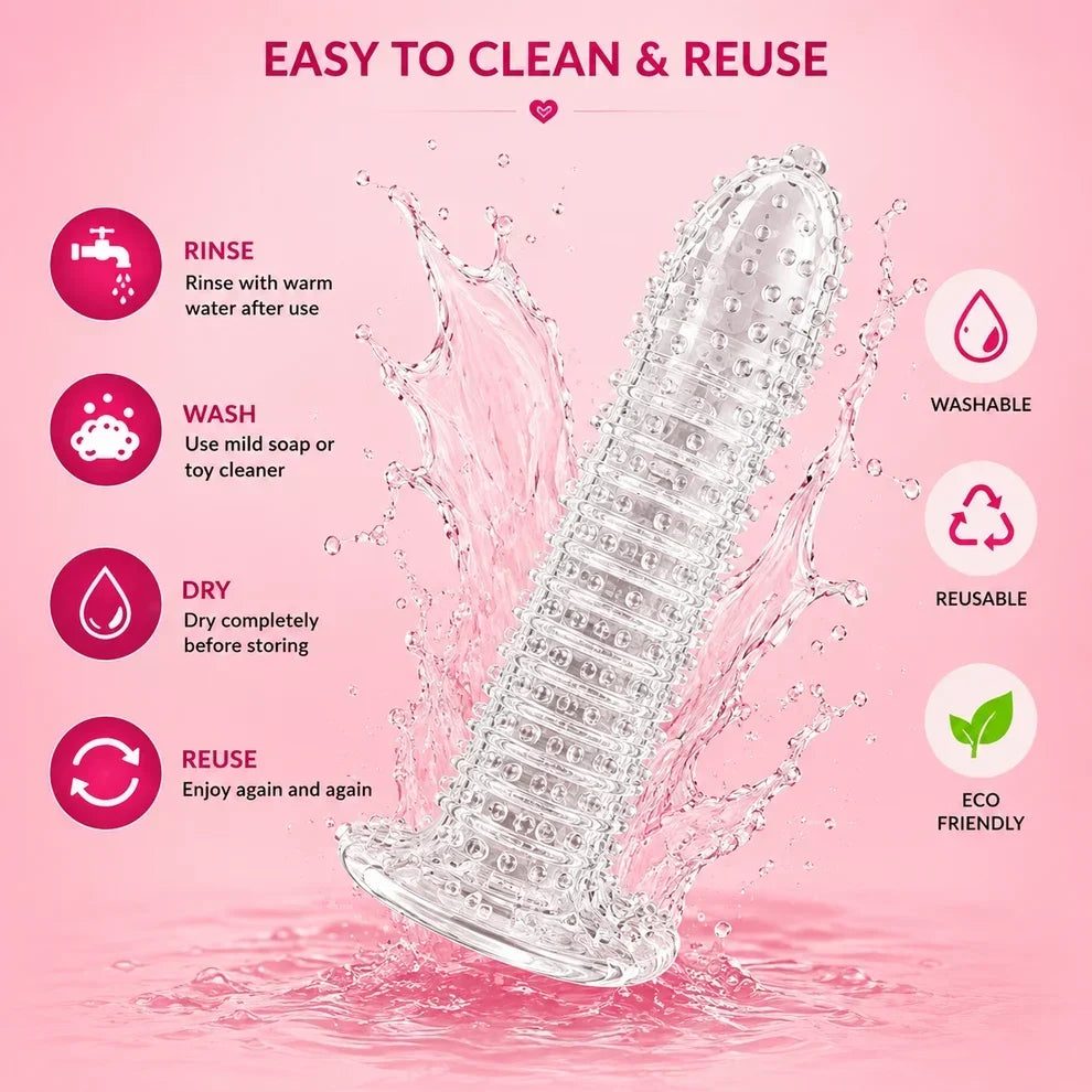 ||Wellora||Crystal Dotted Reusable Condom