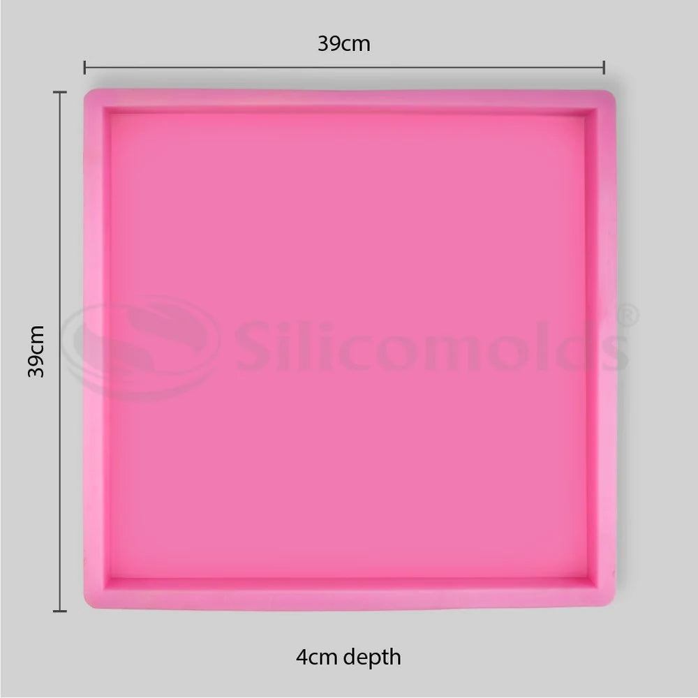Yellow 6kgs Square Silicone Slab Mold