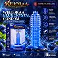 Welloraa Crystal Silicon Doted Condom Reusable